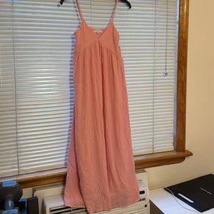 Pink spaghetti strap sun dress